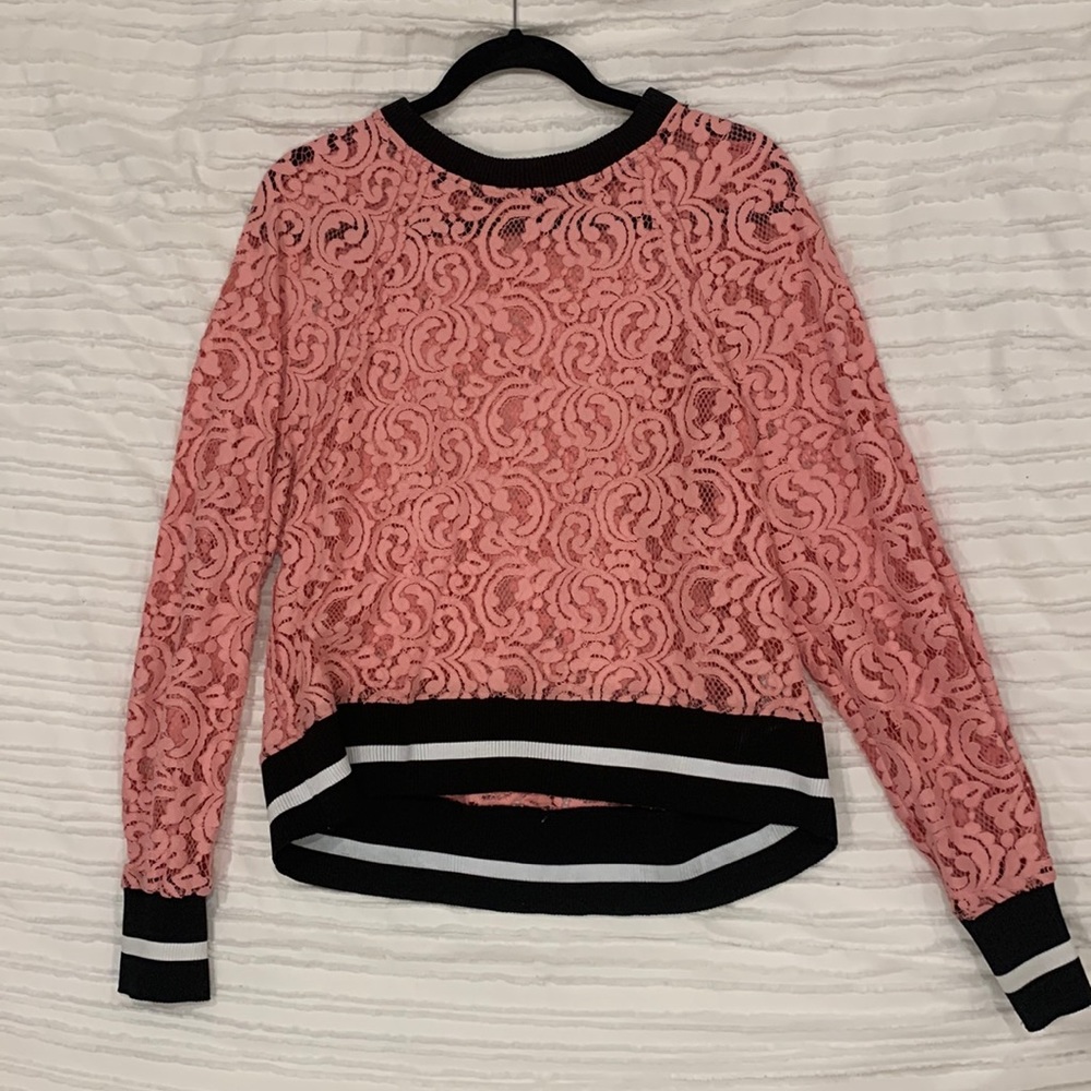Zara pink lace top